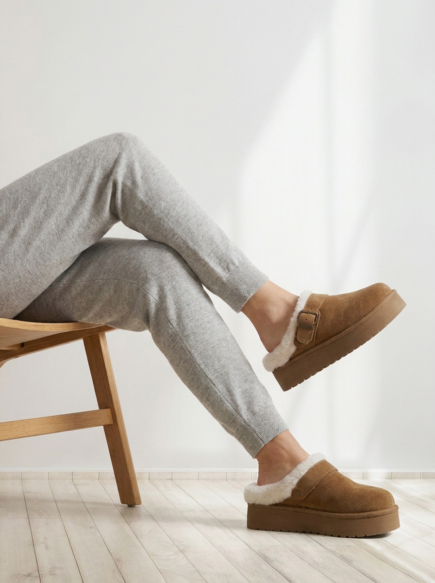 Brinley™ | Suede Winter Clogs