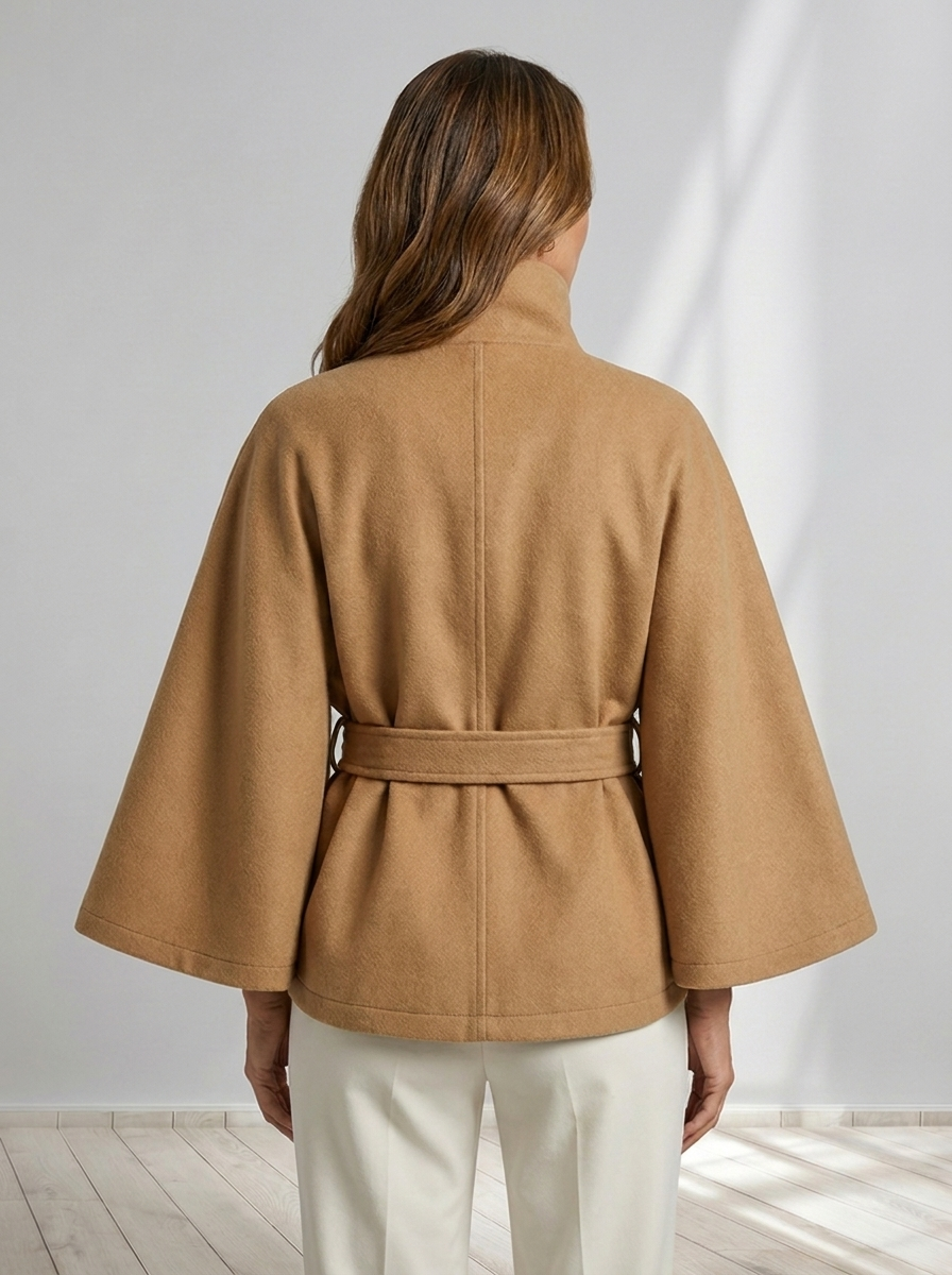 Valenne™ | Belted Cape Jacket