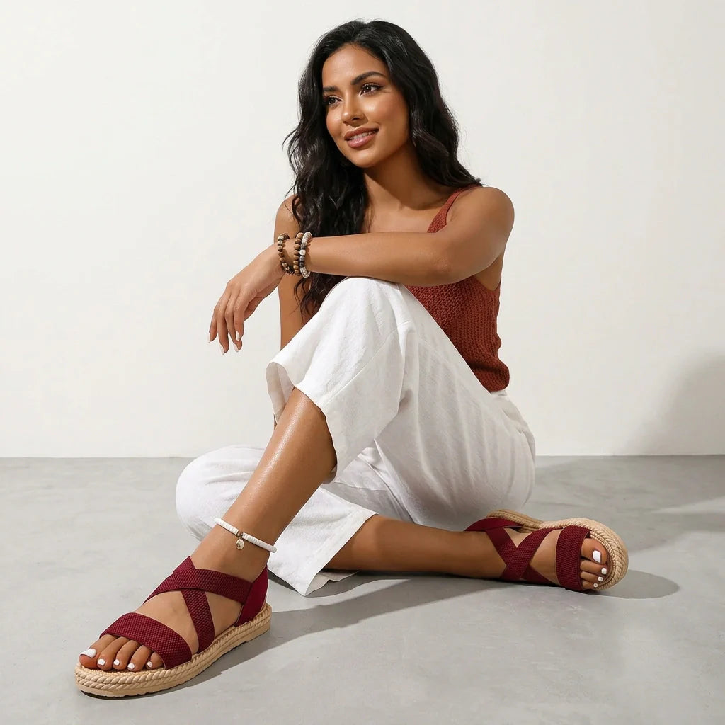 Veldora™ - Flat Crossover Sandals