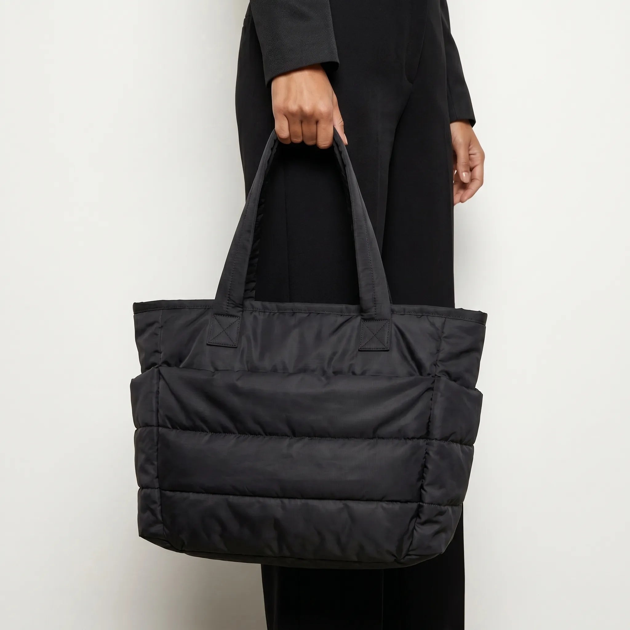 Vellora™ - Quilted Shopper Tote Bag