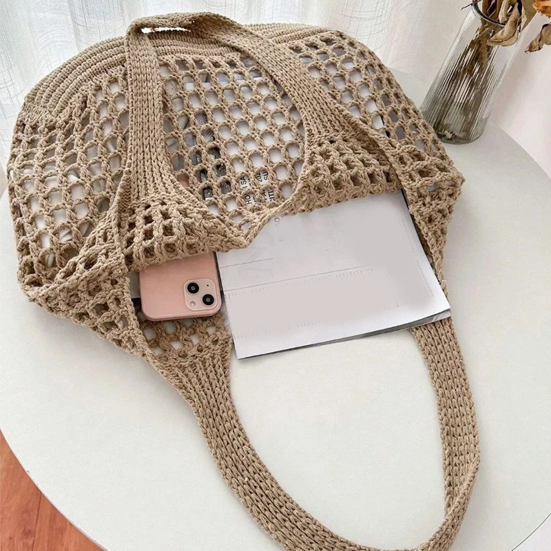 Veltura™ - Crocheted Open Mesh Tote Bag
