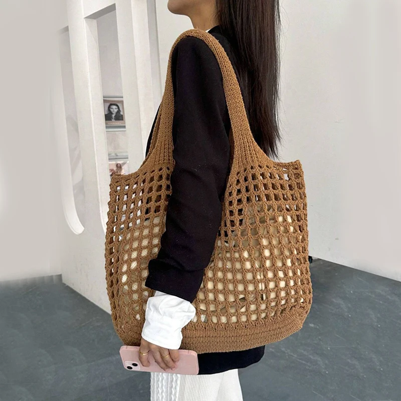 Veltura™ - Crocheted Open Mesh Tote Bag