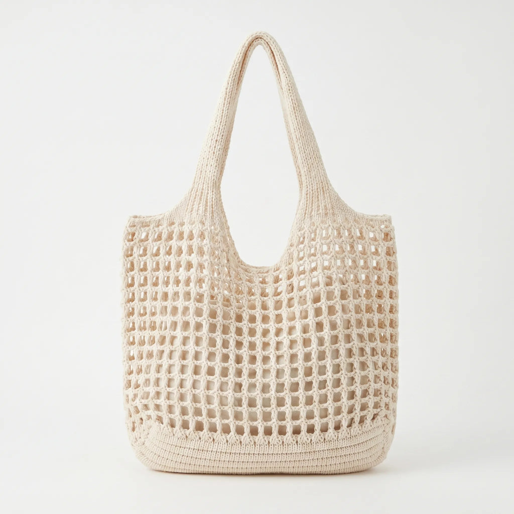 Veltura™ - Crocheted Open Mesh Tote Bag