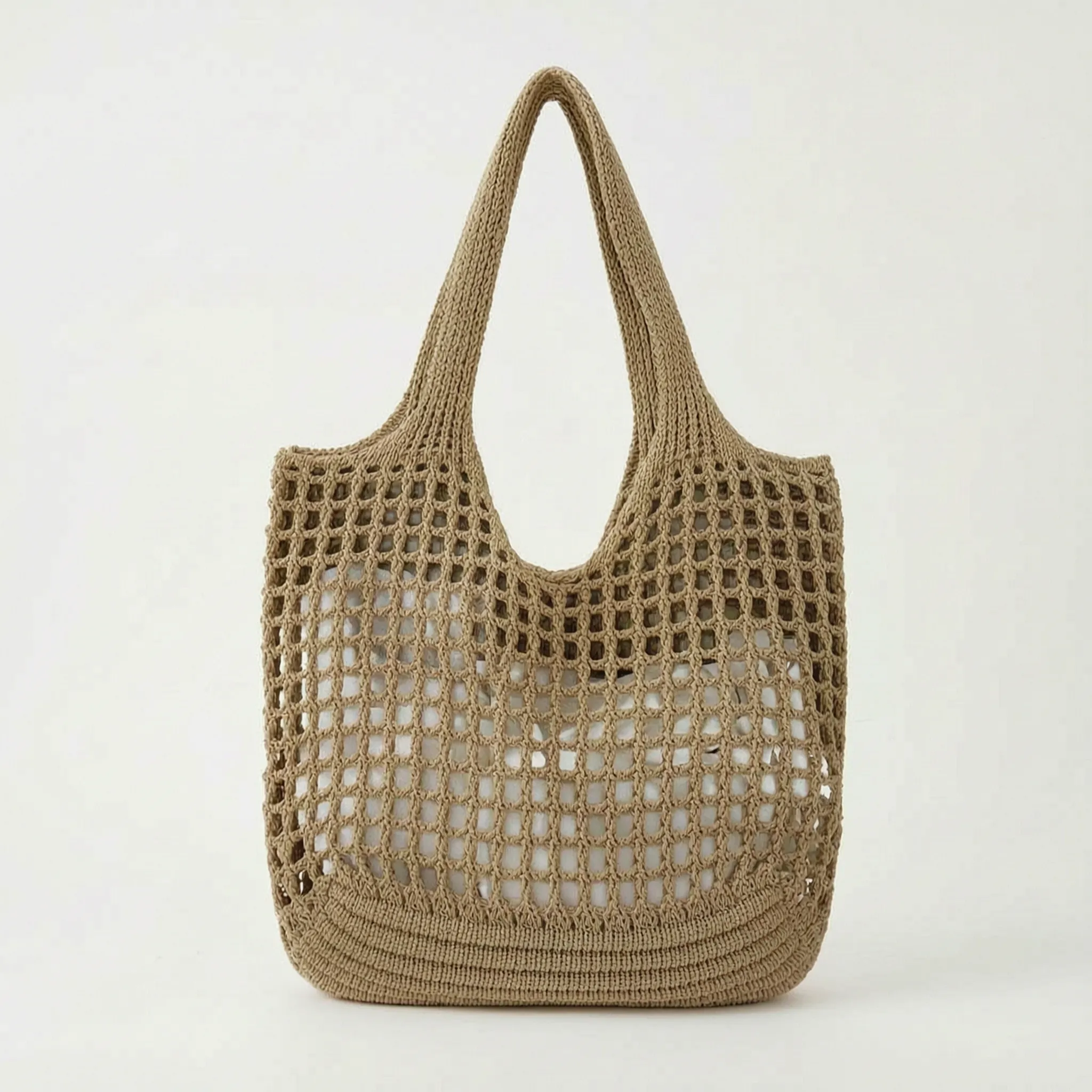 Veltura™ - Crocheted Open Mesh Tote Bag
