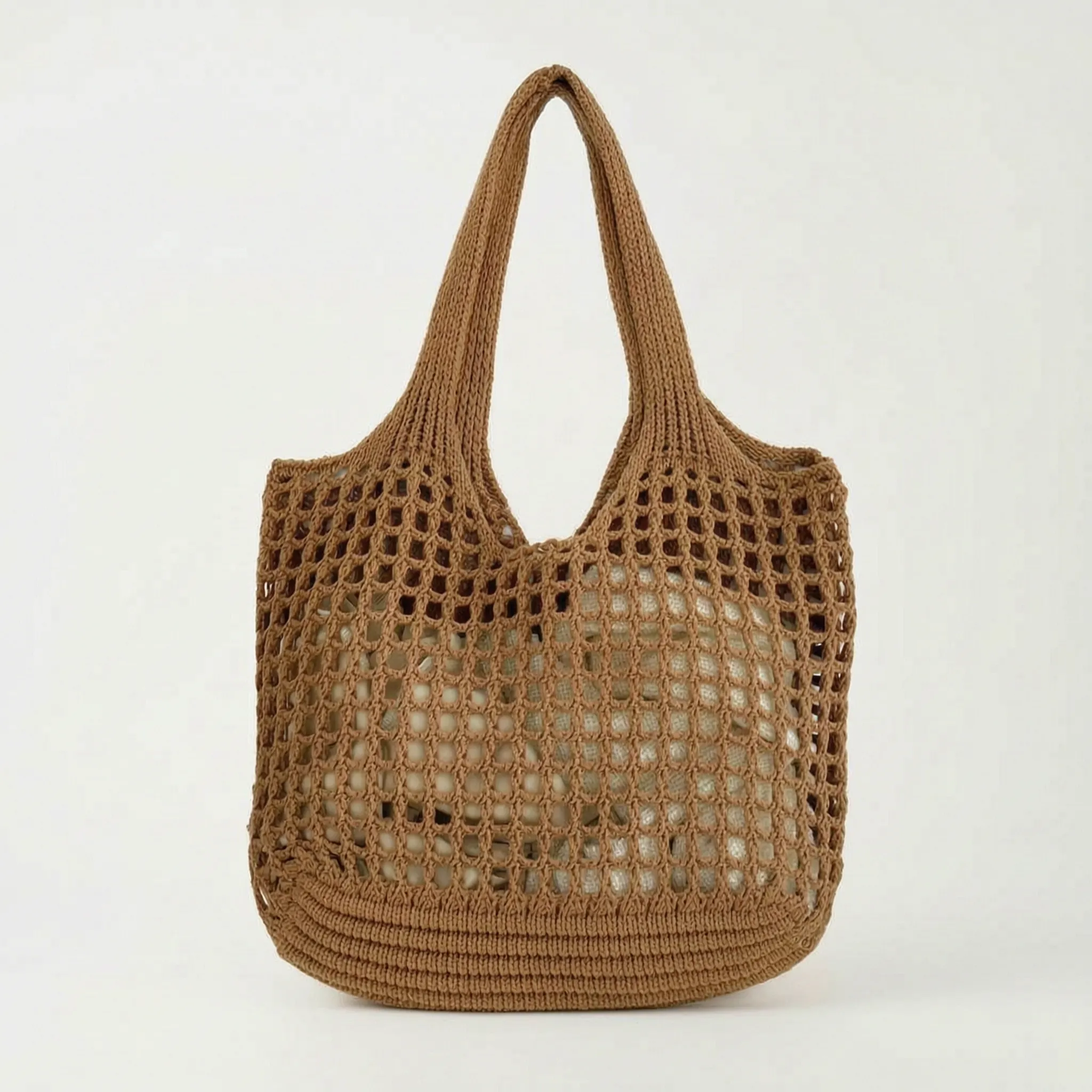 Veltura™ - Crocheted Open Mesh Tote Bag