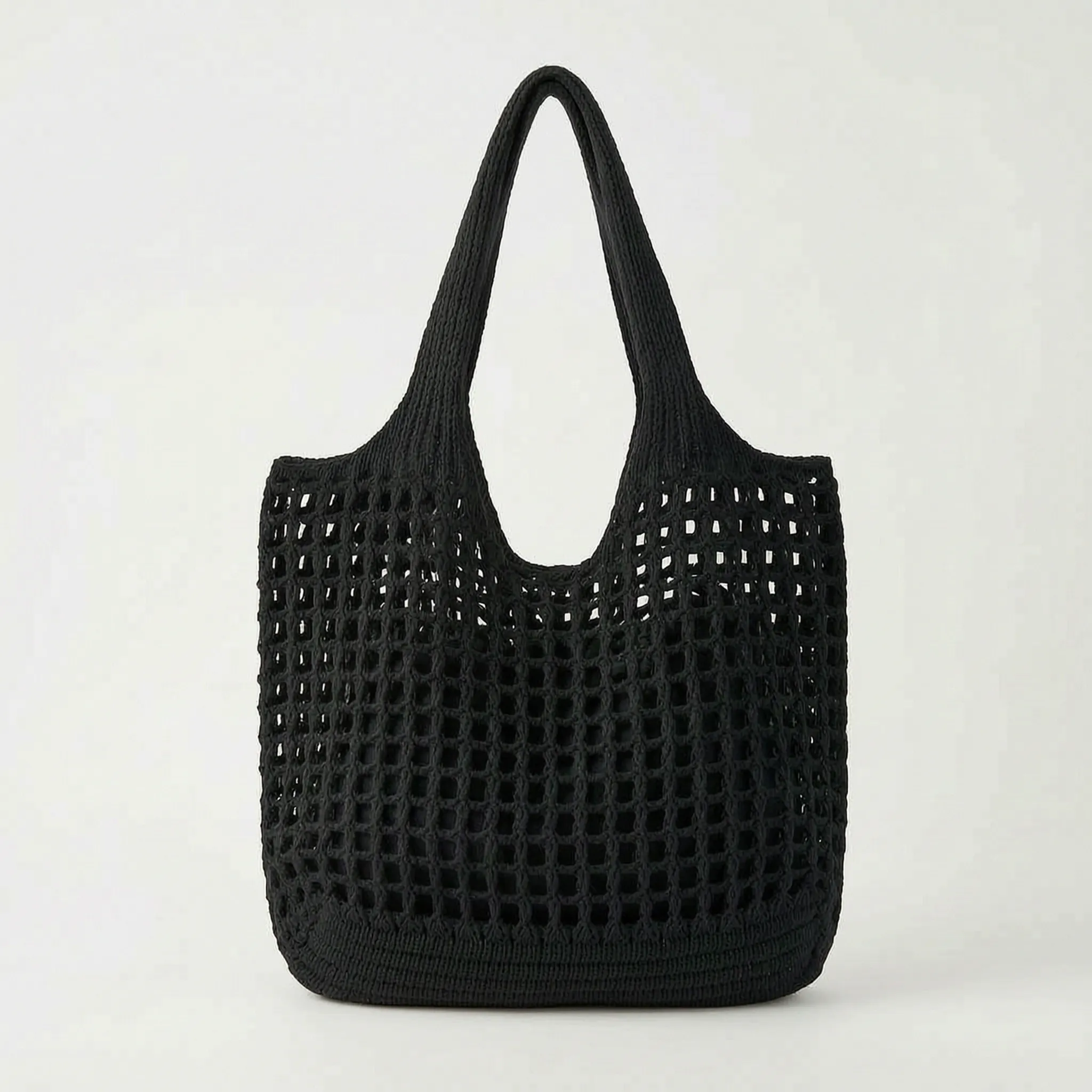 Veltura™ - Crocheted Open Mesh Tote Bag