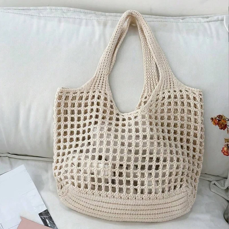 Veltura™ - Crocheted Open Mesh Tote Bag