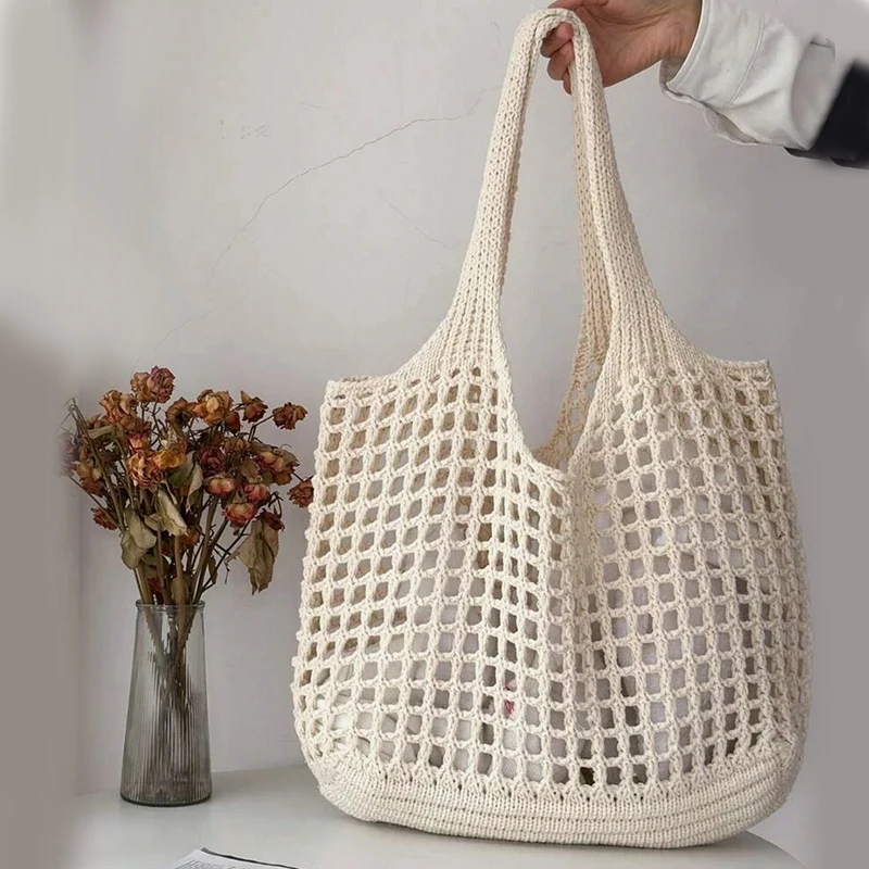 Veltura™ - Crocheted Open Mesh Tote Bag