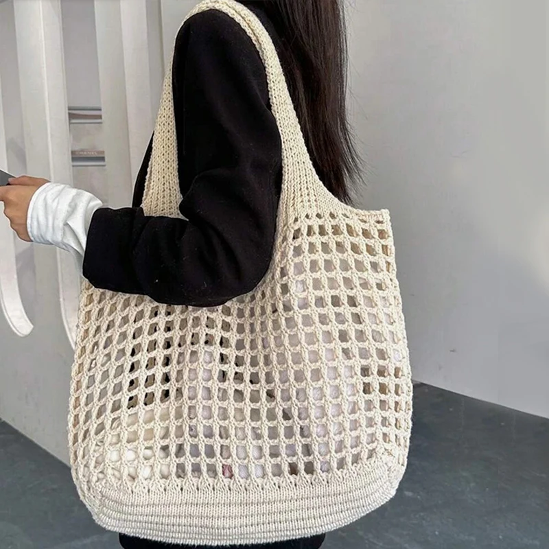 Veltura™ - Crocheted Open Mesh Tote Bag