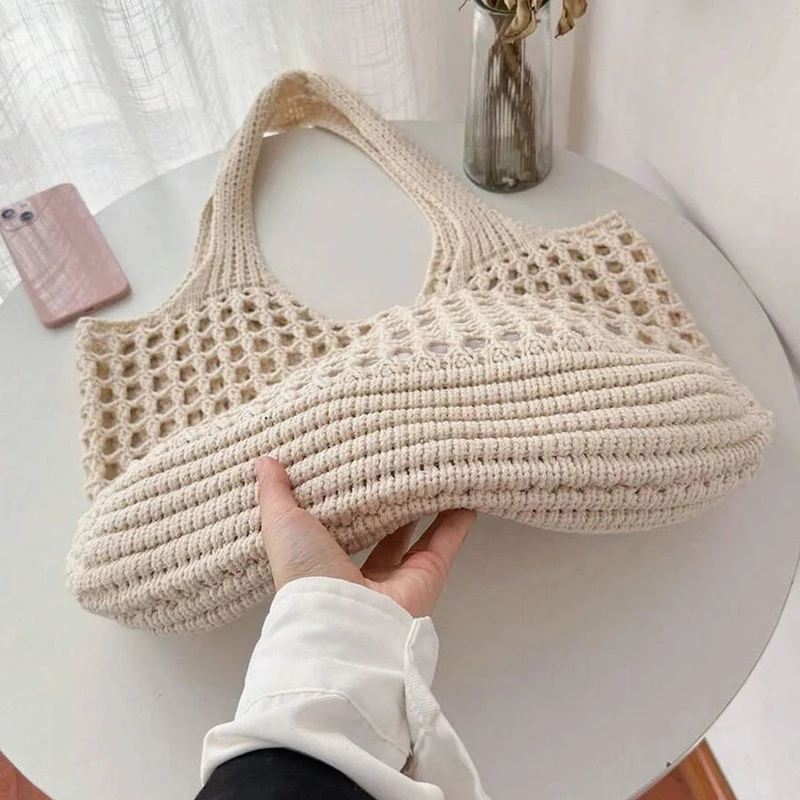 Veltura™ - Crocheted Open Mesh Tote Bag