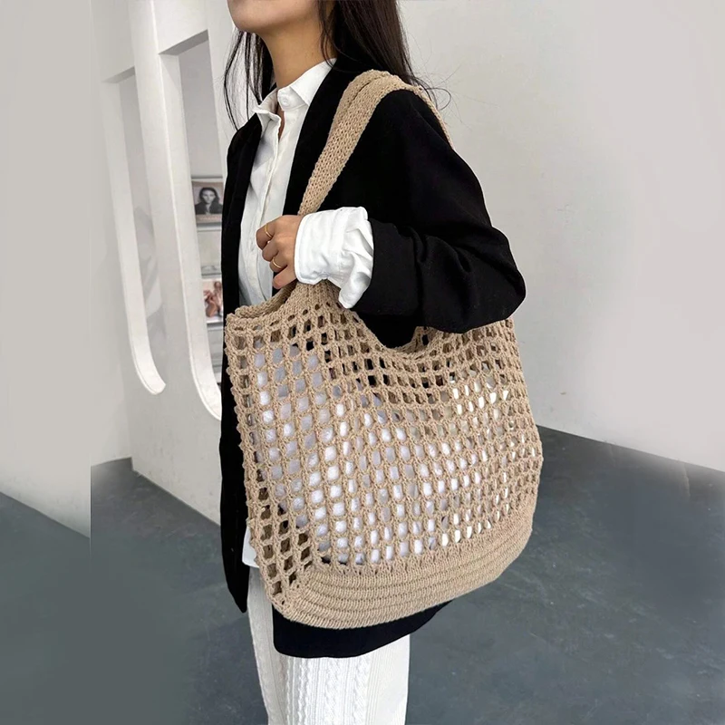Veltura™ - Crocheted Open Mesh Tote Bag