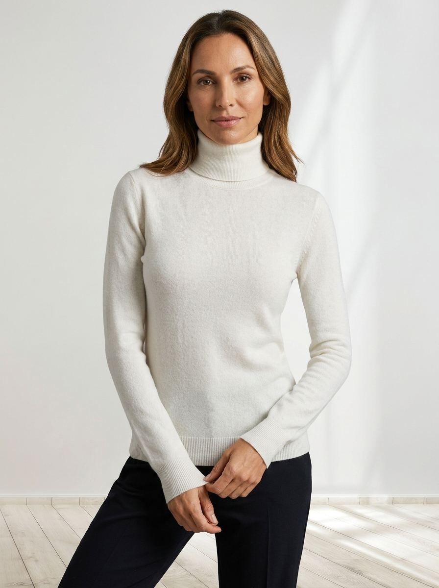 Solenne™ | Classic Turtleneck Sweater