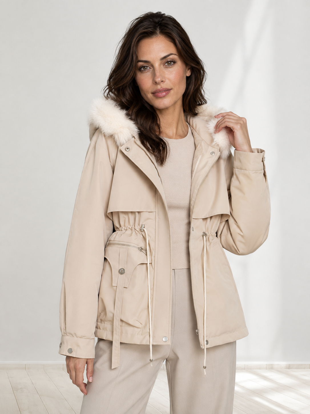 Mirelle™ | Hooded Long Puffer Coat