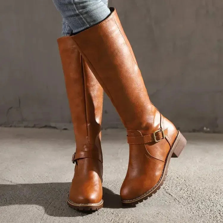 Beatrix™ | Women's Knee High Leather Boots