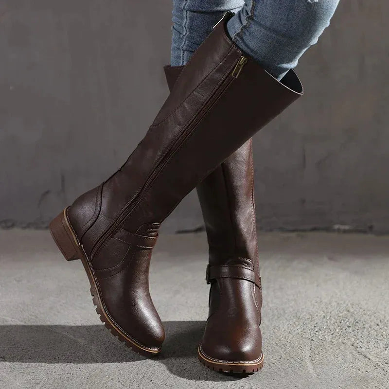 Beatrix™ | Women's Knee High Leather Boots