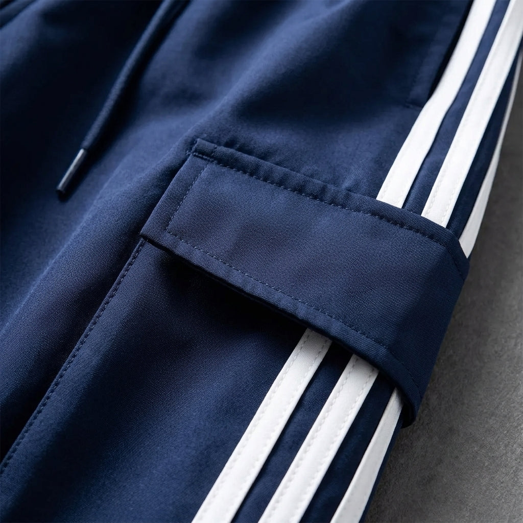 Marlowe™ | Women's Cargo Track Pants Side Stripe Detail