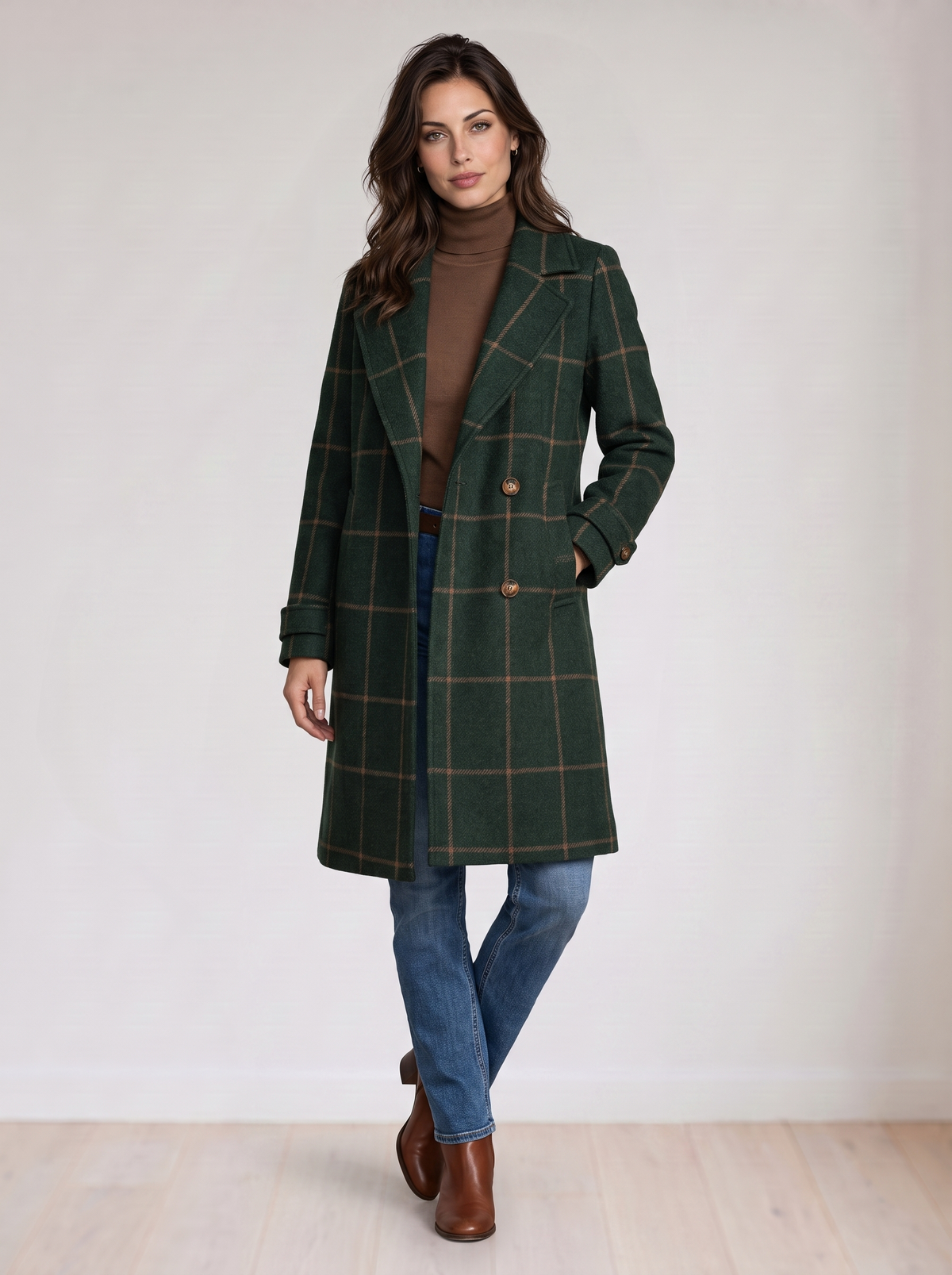 Alina™ | Women's Checked Coat