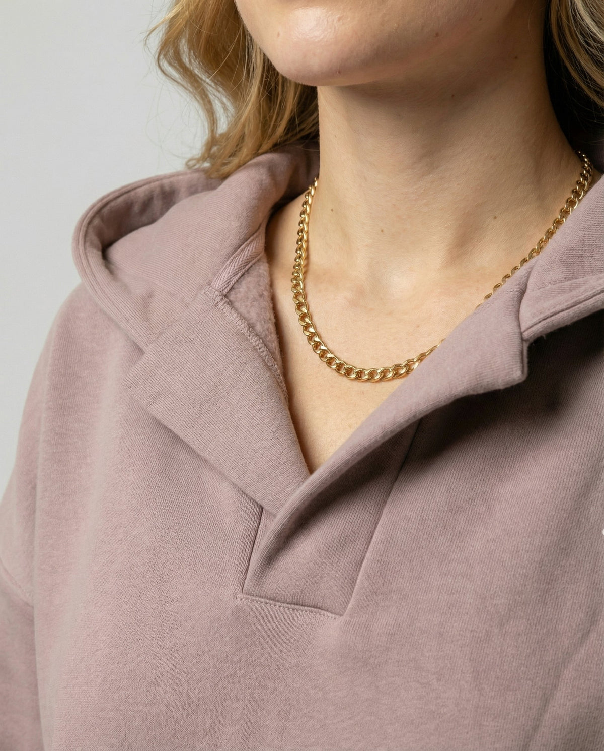 Philippa™ | Women's Fleece Oversized Hoodie Collared Neck