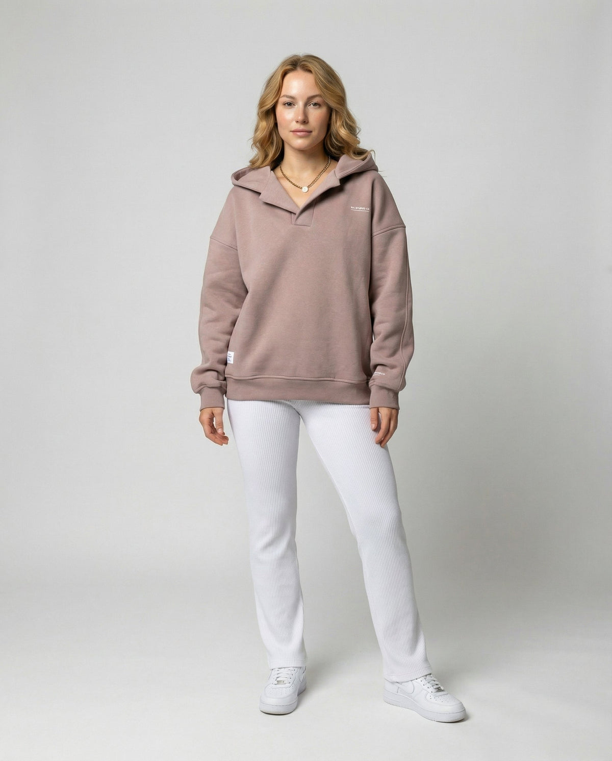 Philippa™ | Women's Fleece Oversized Hoodie Collared Neck