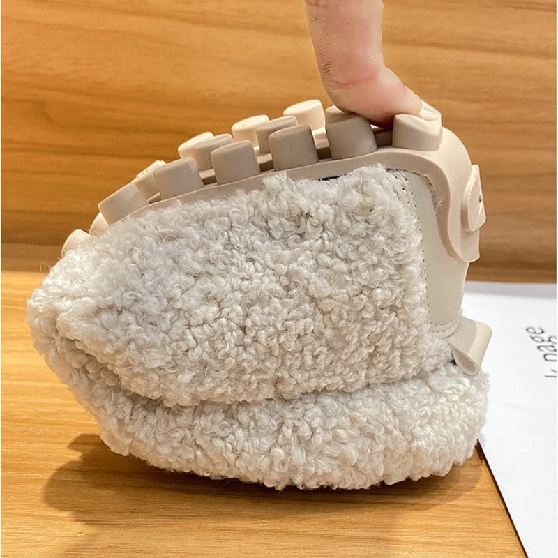 Celestine™ | Women's Fleece Slip On Loafers Faux Fur