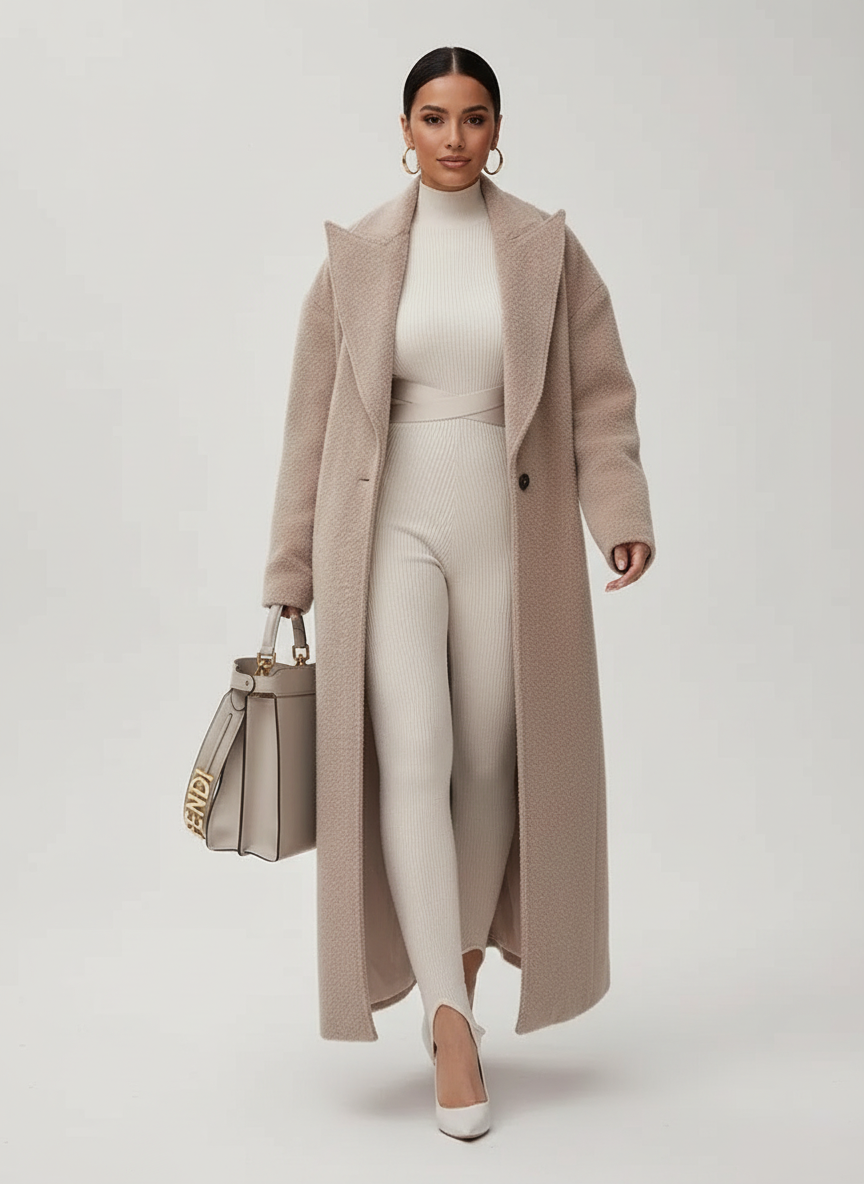 Rosalind™ | Women's Longline Coat Structured Woven