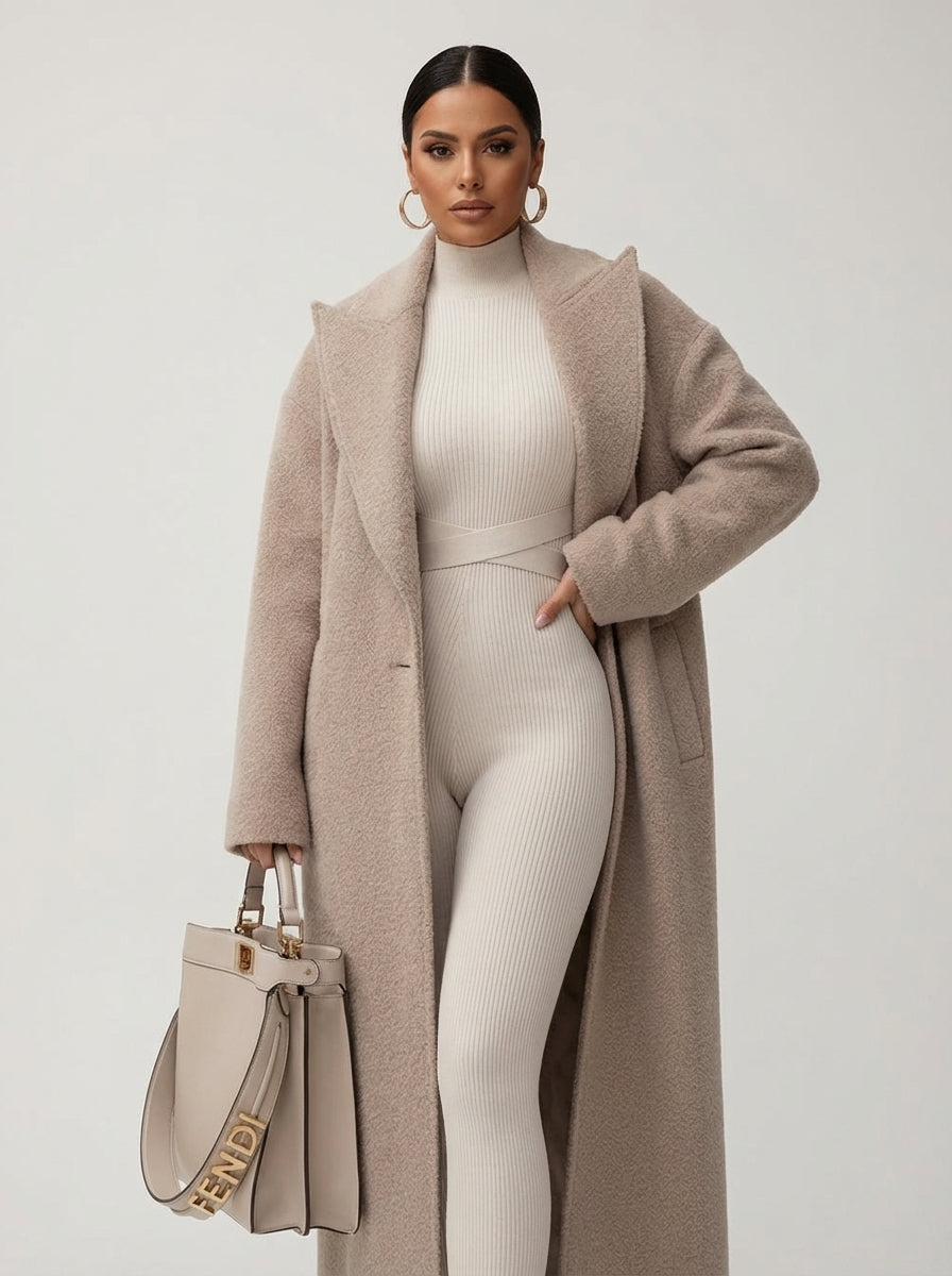 Rosalind™ | Women's Longline Coat Structured Woven