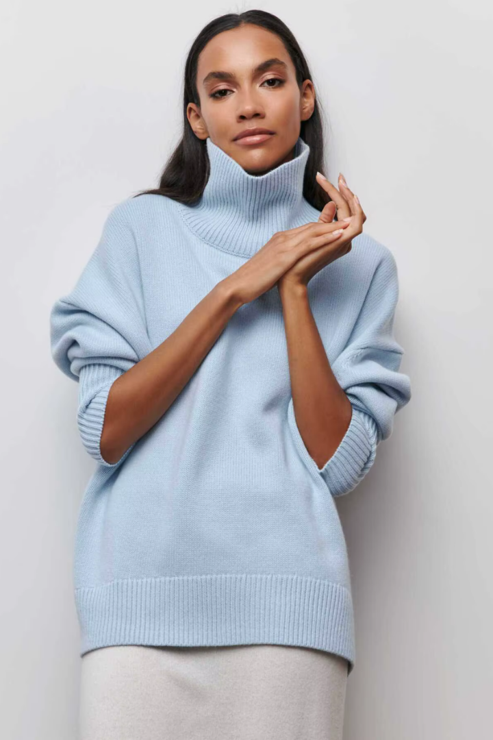 Seraphina™ | Women's Turtleneck Sweater Brushed Knit