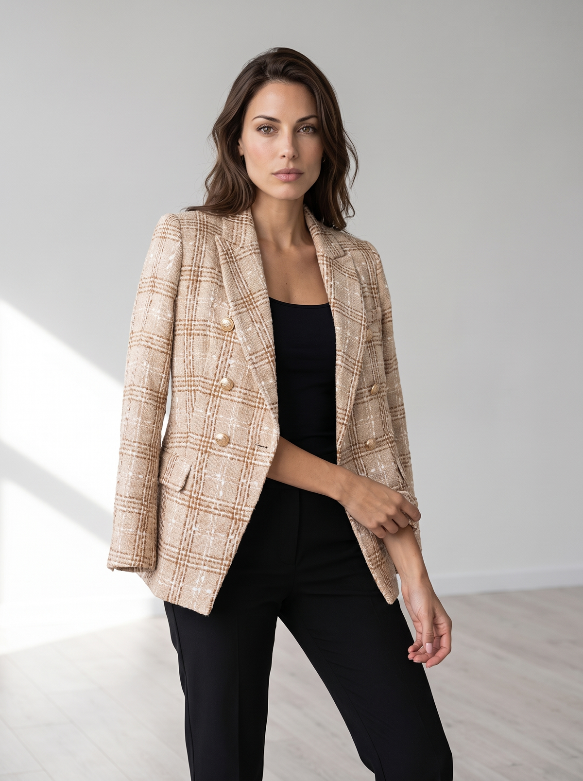 Elara™ | Women's Tweed Blazer