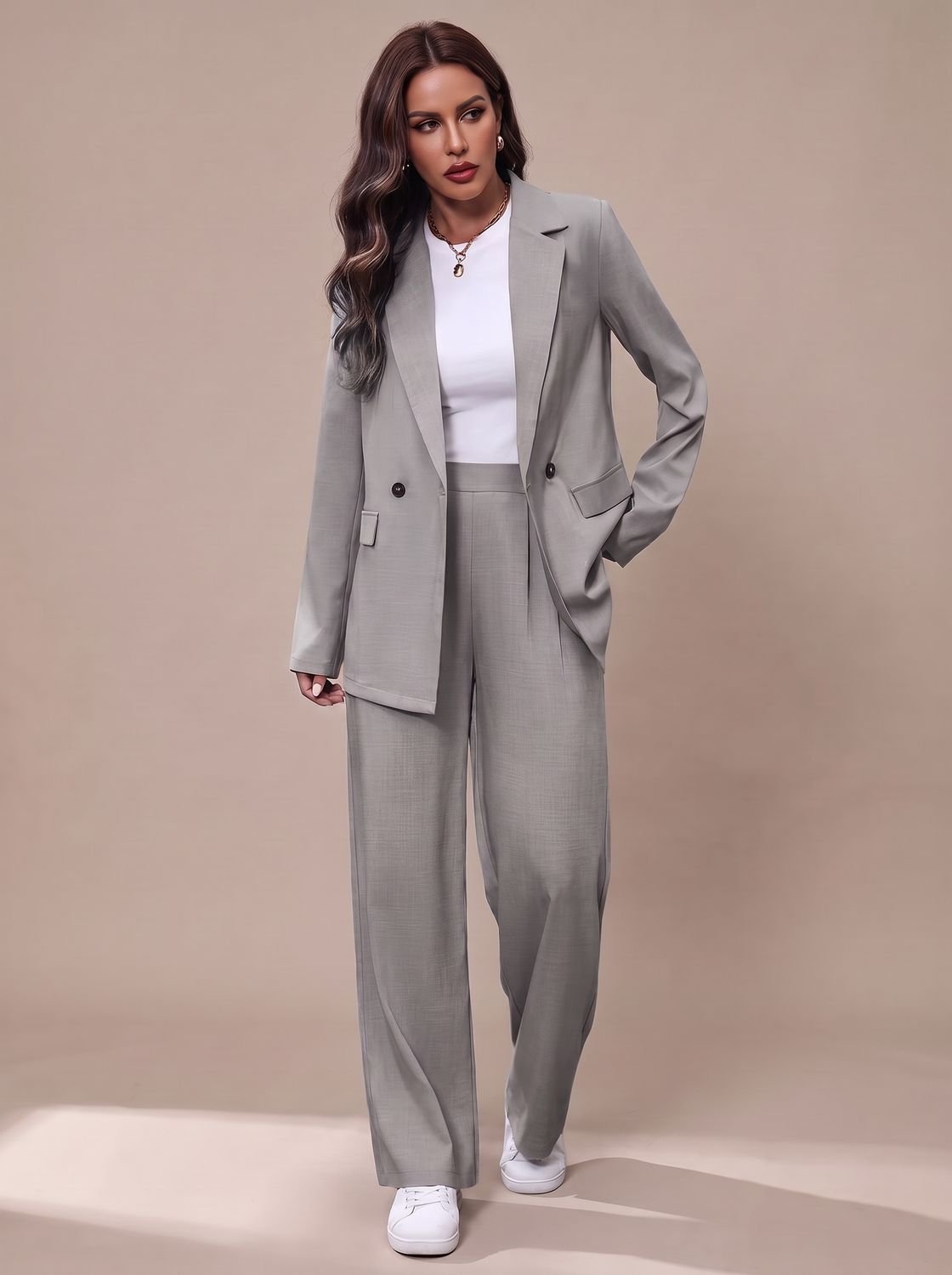 Valentina™ | Women's Blazer Pants Suit Set Double Breasted