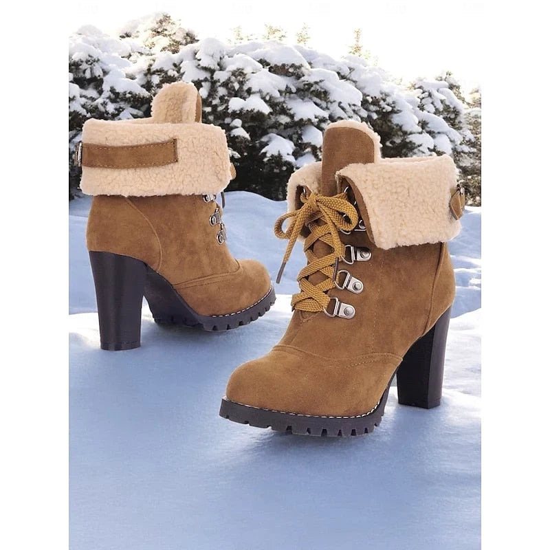 Rosalind™ | Women's Lace Up Ankle Boots Suede