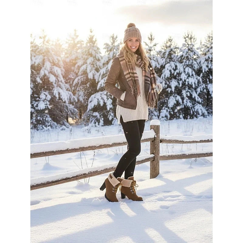 Rosalind™ | Women's Lace Up Ankle Boots Suede