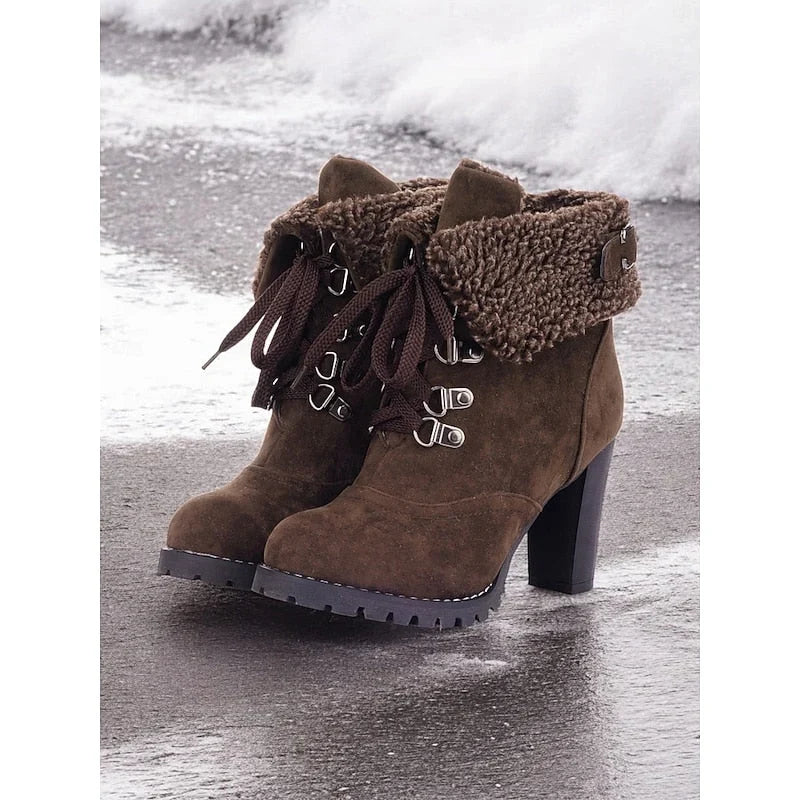Rosalind™ | Women's Lace Up Ankle Boots Suede