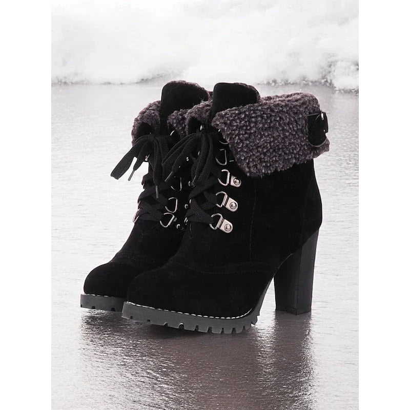 Rosalind™ | Women's Lace Up Ankle Boots Suede