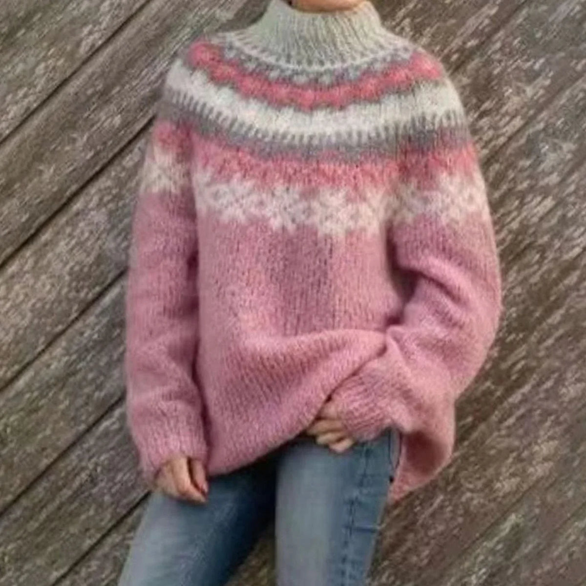 Wilhelmina™ | Women's Fair Isle Jumper Wool Blend