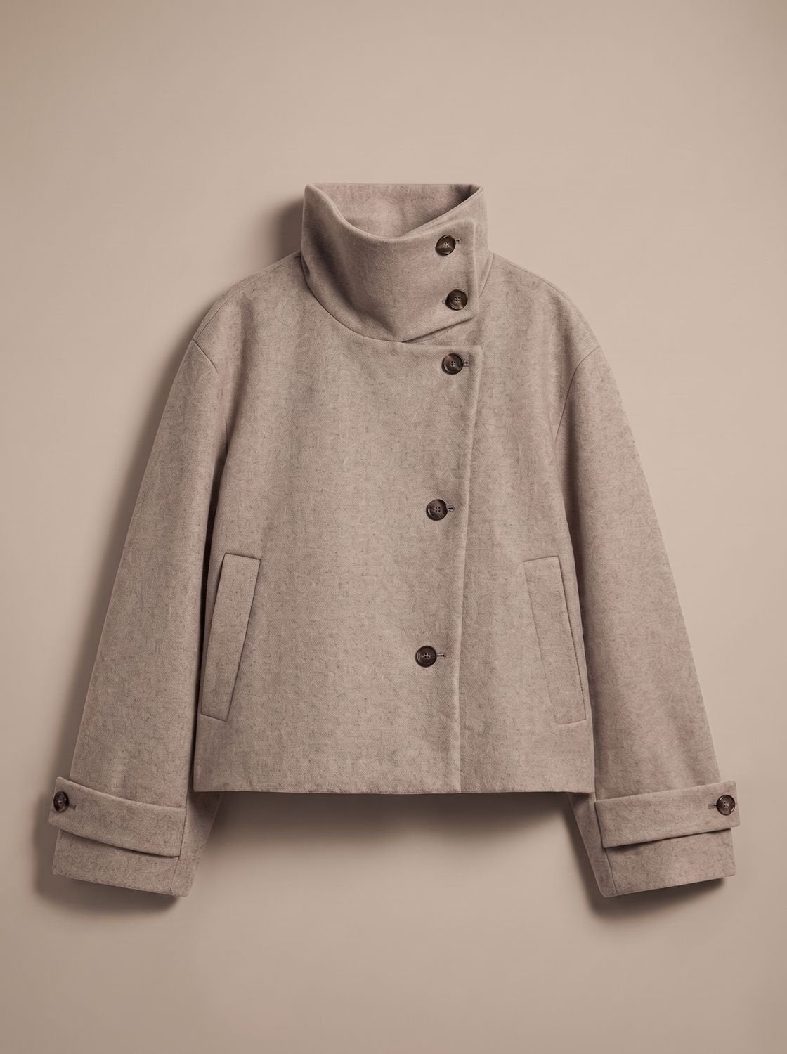 Théodora™ | Women's Cropped Wool Jacket Asymmetric